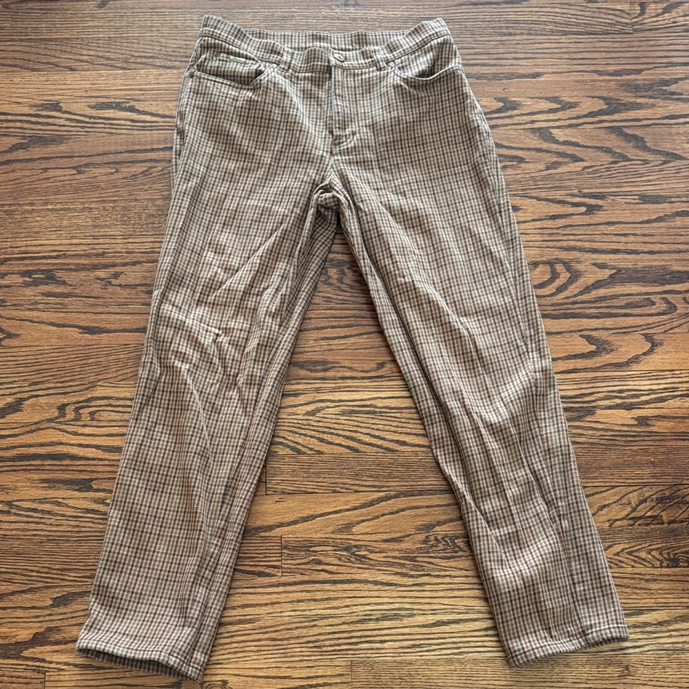 Lauren Ralph Lauren Houndstooth Plaid Pants, Size 10